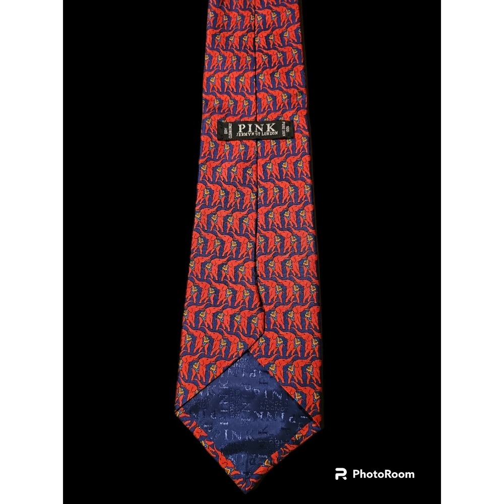 Thomas Pink Silk Tie Elephant Tie